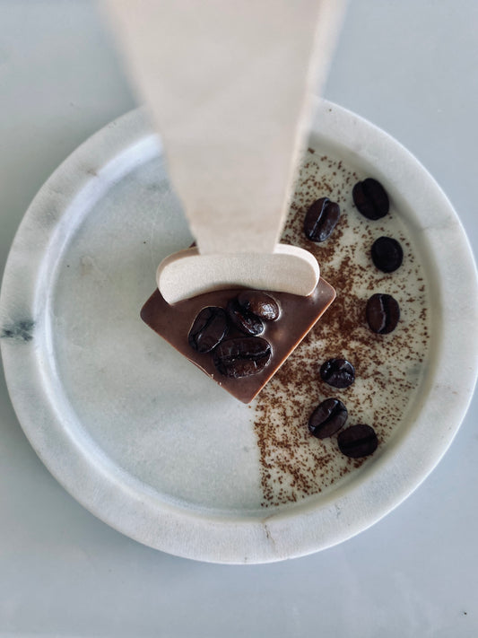 Hot Chocolate Spoon. Hot Chocolate Bomb. Hot Chocolate. Handmade Chocolate NZ.  Coffee. Coffee chocolate. Coffee flavour